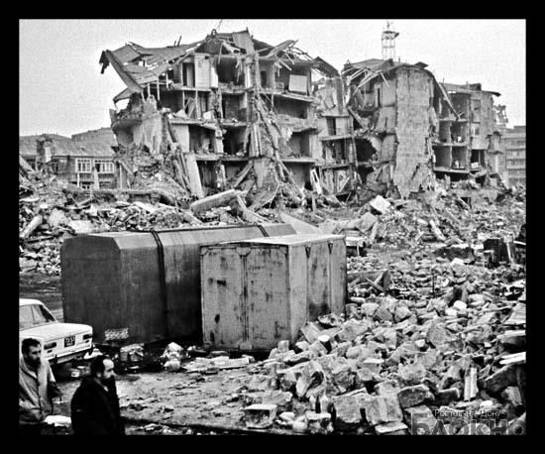 Изображение разрушений в Армении